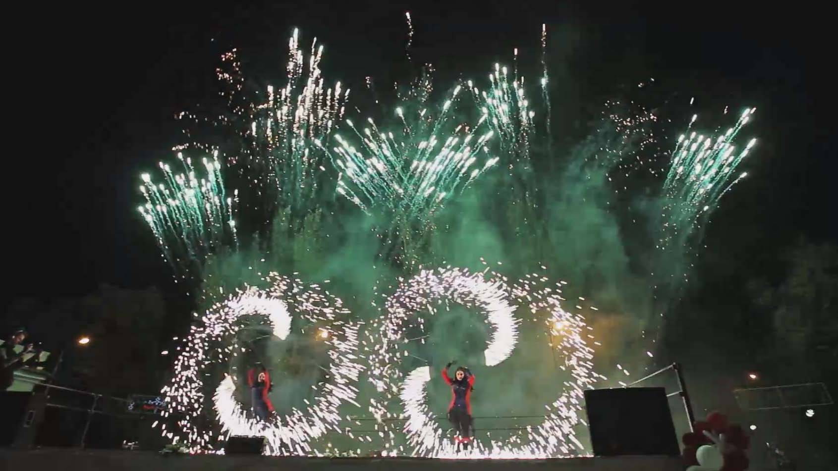 Низкий комбинированный фейерверк Крым г.Феодосия