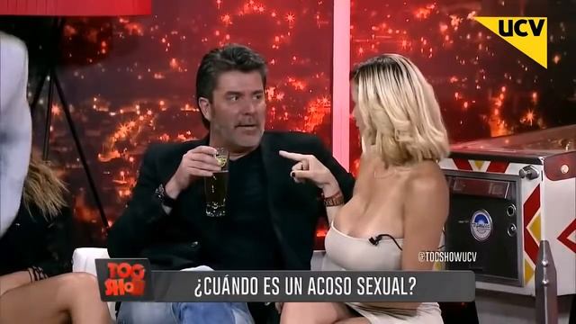 Giselle Gómez Rolón in Sexy Tight Mini Strapless Dress