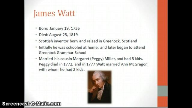 James Prescott Joule & James Watt