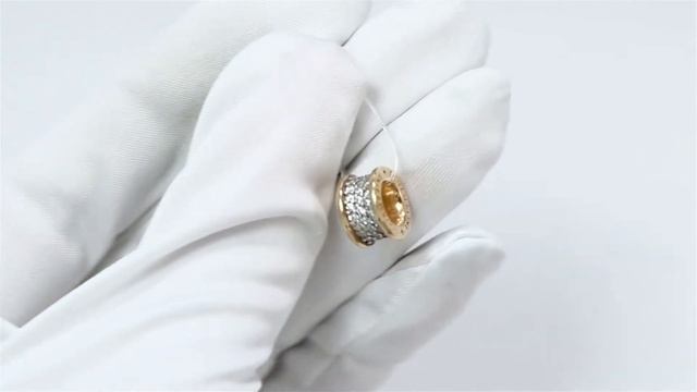 Серебряная подвеска-шарм Аквамарин с фианитом А24284А-п