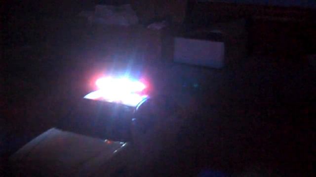 1/18 Scale Simulated Rotator Vector Lightbar - Flashing LEDs For Police Cars