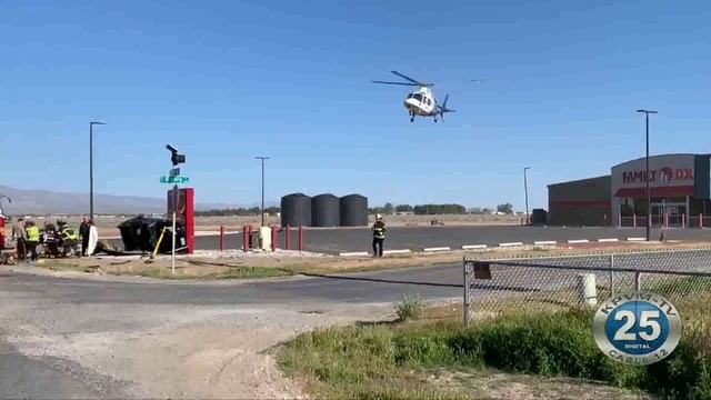 04-03-2020 One Person Flown To Vegas Hospital After Two-Car Crash In Pahrump