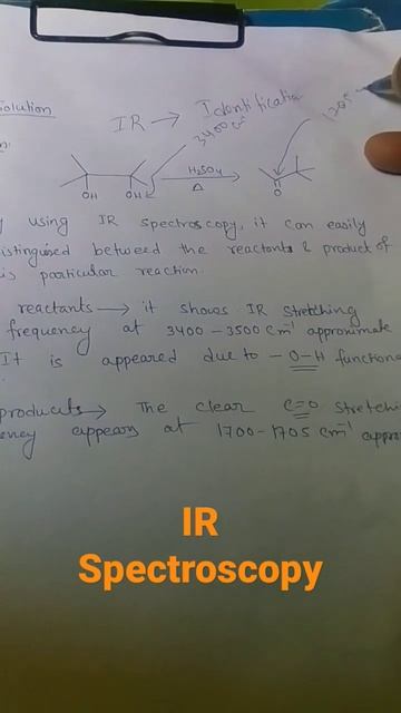 Identification By IR Spectroscopy #neet2023 #organicsynthesis #amu #spectroscopy