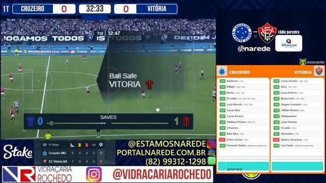 Cruzeiro X Vitória Ao Vivo | Transmissão Ao Vivo | Brasileirão Série A | Cartola Tempo Real