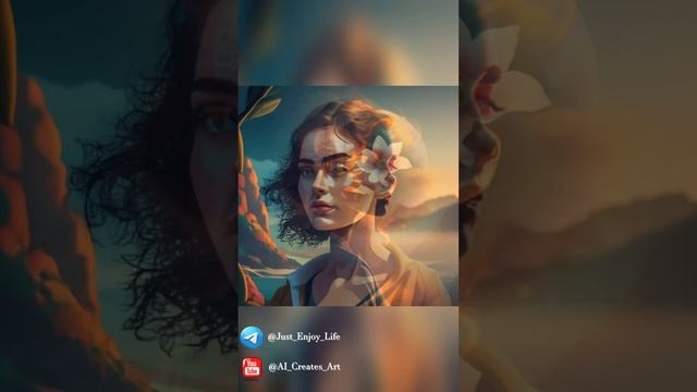 Волшебство ИИ: когда алгоритмы превращаются в произведения искусства! ✨ #short