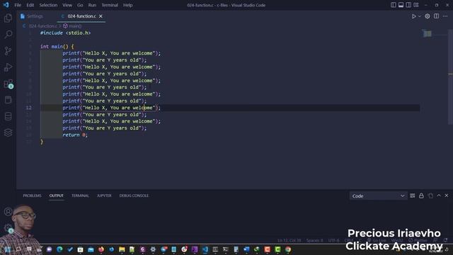 029 - Functions In C Language Programming | C Tutorials For Beginners