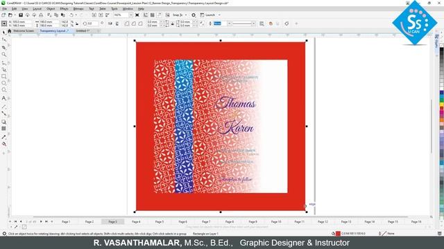 CREATE YOUR OWN PATTERN CORELDRAW | PATTERN TRANSPARENCY TUTORIAL TAMIL | CHAPTER 11 - PART THREE