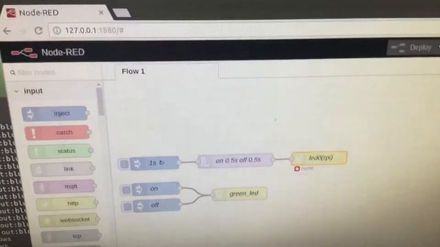 Raspberry Pi 3 Runs Node-red To Control On Board Green Led