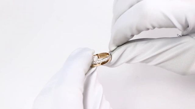 Золотое кольцо Красносельский ювелир с фианитом РК3040