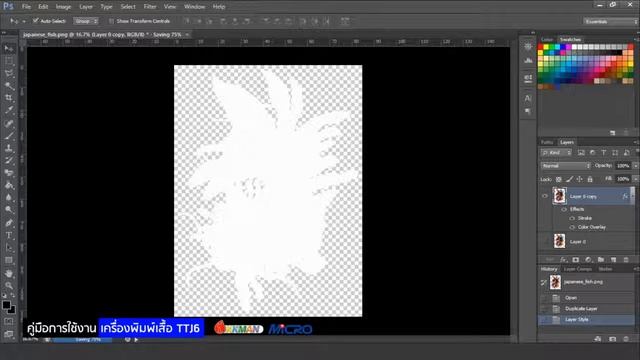 คู่มือการใช้งานเครื่อง Textile Jet 6 พิมพ์ภาพตรงลงบนเสื้อ Cotton 100%