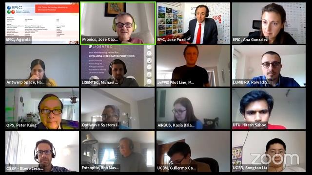EPIC Online Technology Meeting on Microwave Photonics