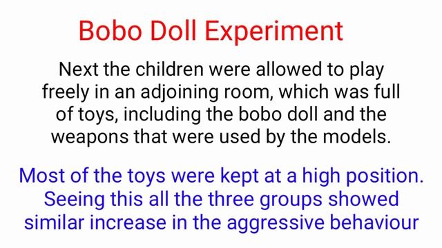 Bobo Doll Experiment By Albert Bandura