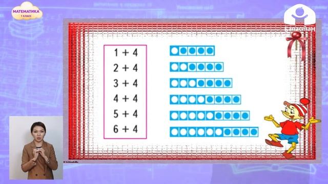 1-класс | Математика |  Таблица сложения 4