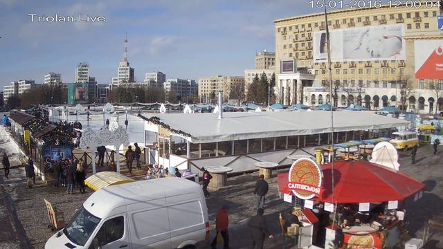 Triolan.Live - Харьков, площадь Свободы (15-01-2016)