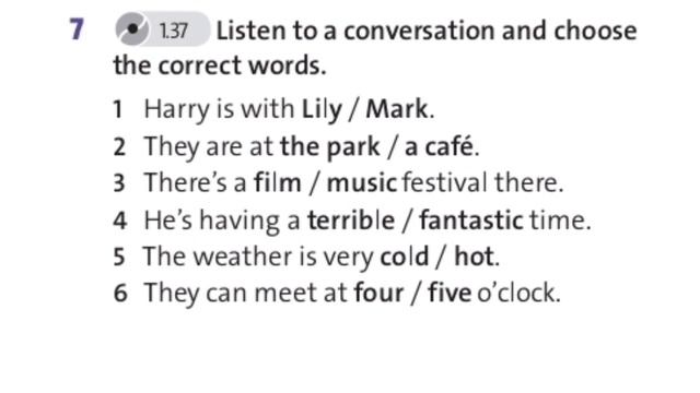 Grade 6 English Plus Ex.7 P.42 CD1.37