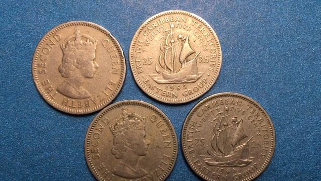 Eastern Caribbean States 25 Cents 1965