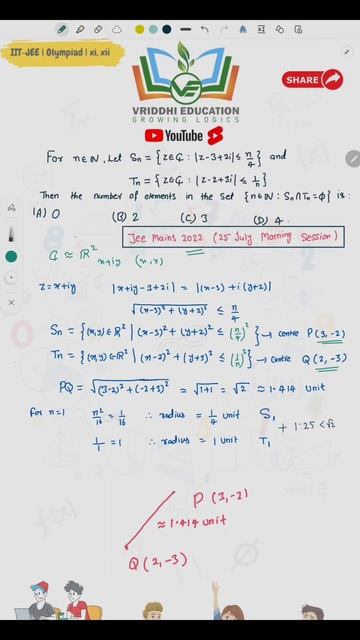 IIT-JEE Mains 2022 maths PYQ 25 July 2022 Morning session