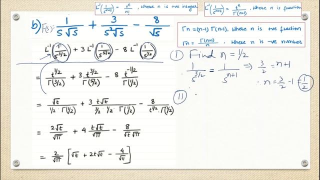 Inverse Laplace Transform In Hindi 02 – 1/s^n Form Using Gamma Function With Examples