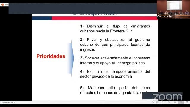 Panel I: El Gobierno De Joe Biden Y La Política Hacia Cuba, Perspectivas Entre El 2022 Y El 2024.