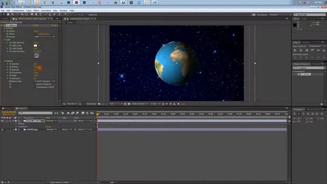 3D Sphere Effect 2017 | After Effects Tutorial | Spinning Earth | Realistic Motion