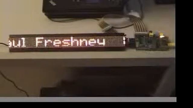Raspberry Pi With 80x8 LED Display
