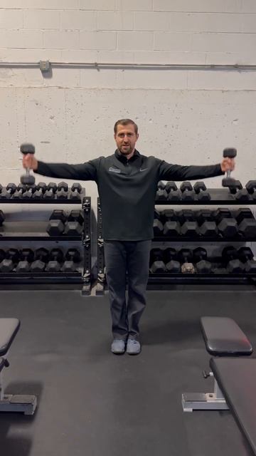 DB Full Can (Scaption) Rotator Cuff Exercise | Supraspinatus Strength