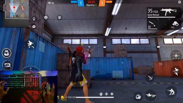 My First Gameplay On PC ( Computer) Free Fire Gameplay On Gaming Pc First Time