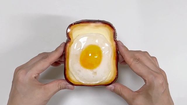 실리콘 테이프 🍳달걀🍞토스트와 ☕커피 말랑이 만들기