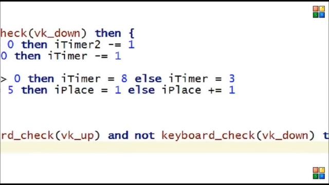 Game Maker Language Hold Scrolling Menu 1 Instance Tutorial-Delphi/Pascal Syntax-Lite