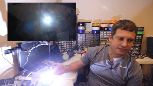 DIY LED Light On Salvage Heatsink From Computer