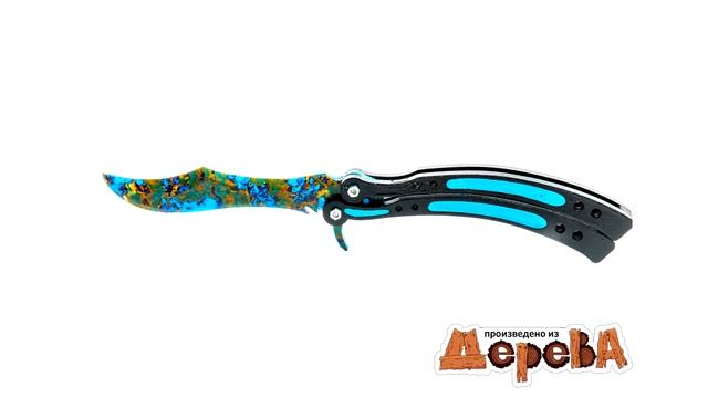 Wooden Knife MASKBRO  Butterfly Knife Case Hardened 12-121-1