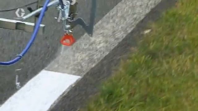 Line Lazer нанесение сплошной-краевой линии