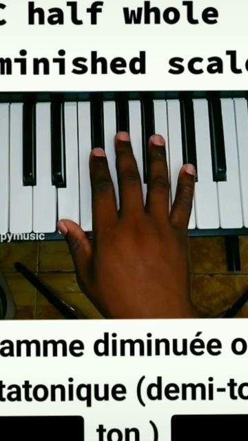 C Half Whole Diminished Scale