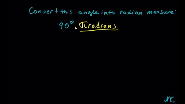 Converting Degree Measure Into Radian Measure