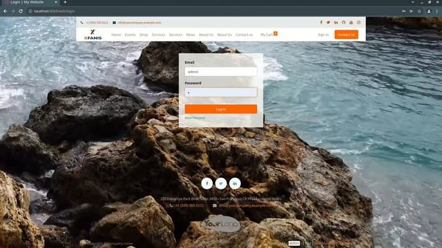 Animated Login Page For Website (video Or Static Background)