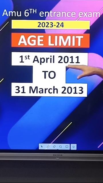 AGE LIMIT - AMU Class 6th Entrance Exam 2023-24 - #shorts #youtubeshorts #aligarhmuslimuniversity