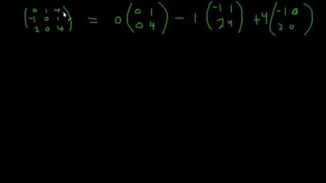 How To Find The Determinant Of A 3 By 3 Matrix Recursively