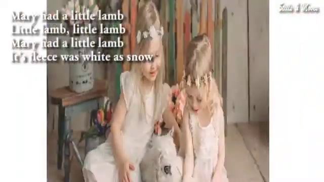 Mary Had A Little Lamb - Nursery Rhyme And Songs