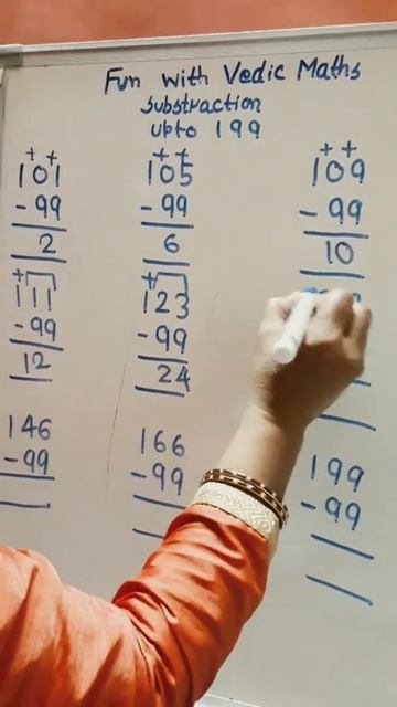 Subract 99 From Any Number Upto 199 #Easiest Trick#FUN WITH VEDIC MATHS