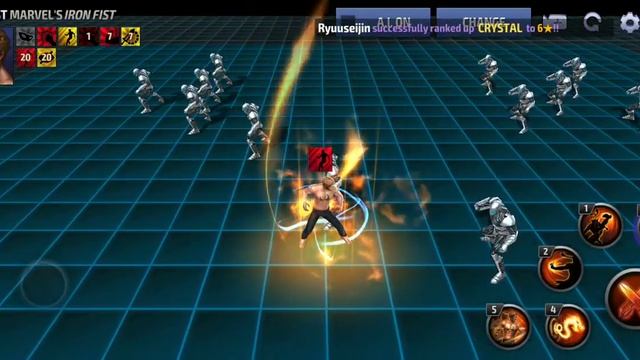 Marvel Future Fight - Iron Fist Skills/abilities Gameplay Animations