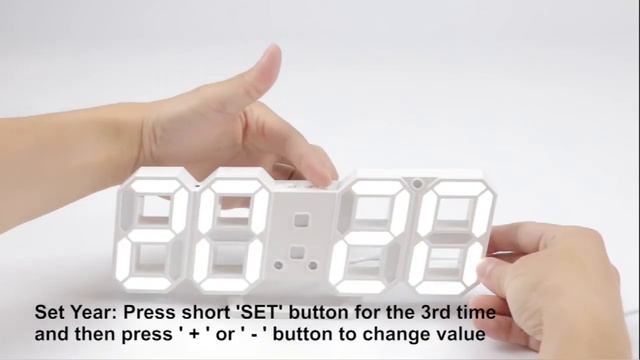 Multifunctional 3D LED Digital Clock