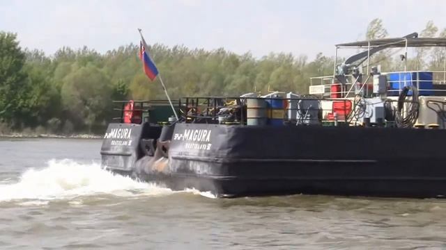 Towboat MAGURA 1537 Km ,Komarno. 2012-apr.19.-21.