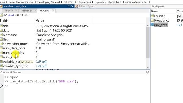 .raw File Access And Plotting In Matlab | Power Electronics Using LTspice #DrHaiderZaman
