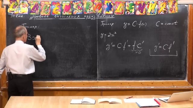 11 класс. Урок 321. Правила вычисления производной.