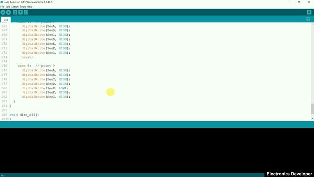 Design & Simulate 4-channel CA Seven Segment Display Module | ULN2003A
