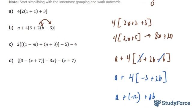 📚 How To Simplify Expressions Containing Parentheses, Square, And Curly Brackets (Part 1)