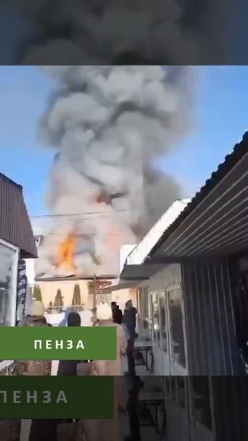 В Пензенской области горел ТЦ на площади 1,5 тыс кв м