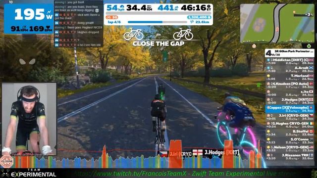 2019-07-07 - Zwift Race - 3R Park Perimeter Reverse Loop Flat Race - 3rd / 38