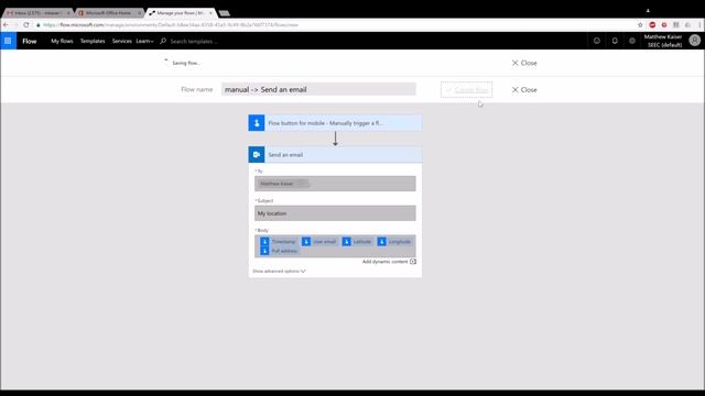 Simple Flow App: Mobile Location Service