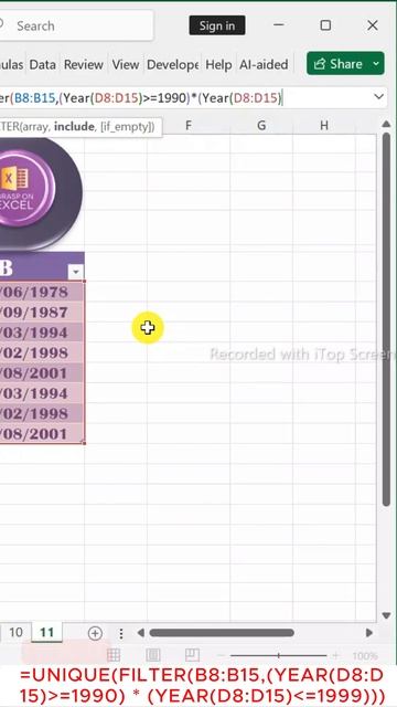 Advance Filter Hack 🤯🎯🚀#ExcelHacks #AdvancedExcel #ExcelTips